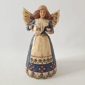Jim Shore Heartwood Creek 2002 Angel of Hospitality w/Teapot 8" Figurine 108919